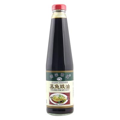 China 410 ml Jade Bridge Seasoned Seafood for fish soy sauce 410 ml for sale