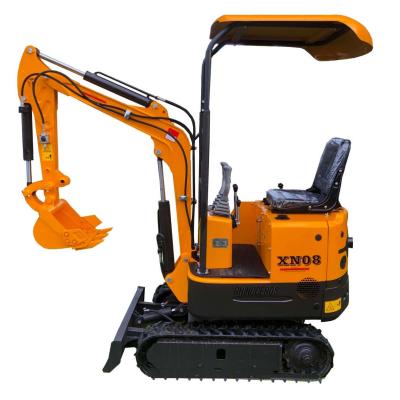 China Hotels Oriemac 1ton Farm Excavator With XN12 Rubber Track Machinery Used In Construction for sale