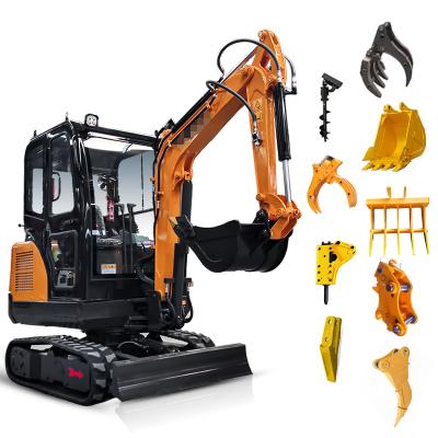 China Hotels Value Cheap Chinese JIAHE JH18B 1.8 Ton Mini Digger Crawler Excavator With Kinds Attachments For Sale for sale