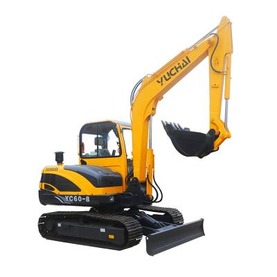 China Hotels ORIEMAC YC08-8 0.8T Hydraulic Mini Excavator Digger with Zero Tail for sale