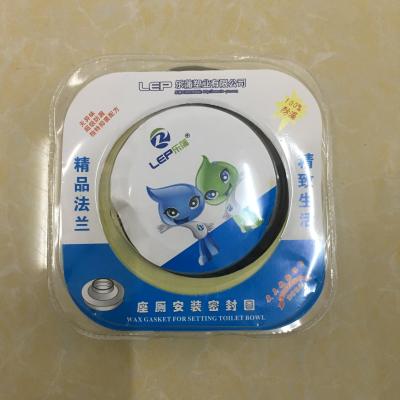 China Traditional Toilet Accessories Flange Rubber Wax Ring For Toilet Installation for sale