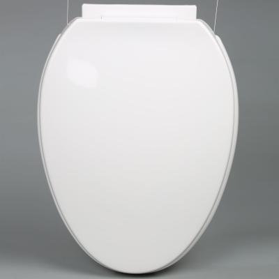 China Slow-end Toilet Seats LPA -019 Peru Hot Sell Toilet Seat PP Oval Plastic Soft Close Lid for sale