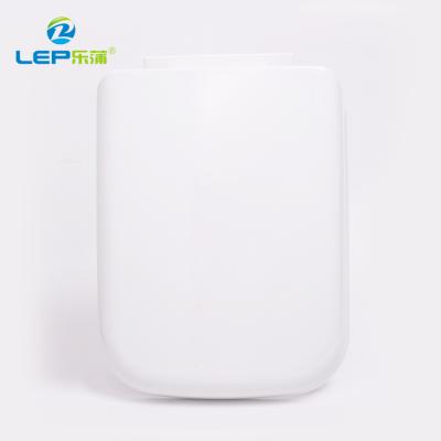 China Slow-end Plastic Toilet Seats LPA-035 Middle East Market Soft Narrow Square Toilet Seat for sale