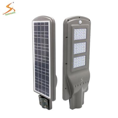 China Best Outdoor Solar ROAD Lights ABS Integrated 60w All In One Led Solar Street Light for sale