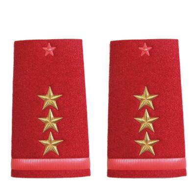 China For Military Unifrom Gold Bullion Custom Shoulder Pads Stripes Shoulder Rope Shoulder Panel for sale