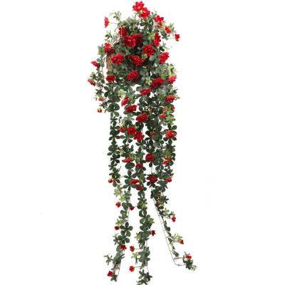 China XY-50109 Flower Garland Artificial Vine With Green Leaves Flower for Home Wall Hang Indoor Outdoor Wedding Party Decorations for sale