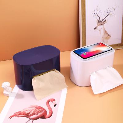 China 2021 Rectangular Minimalist Sanga 2021 Container Radio Tissue Cover Box Towel Holder Custom Printed Luxury Cover for sale