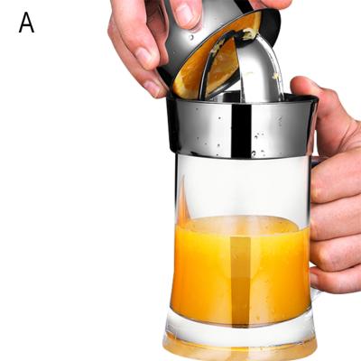 China New Generation Manual Citrus Superior Portable Glass Press Stainless Steel Lemon Orange Fruit Kitchen Accessories Manual Squeezer for sale