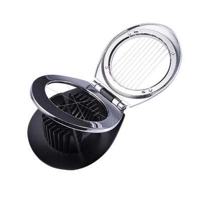 China Wholesale Viable Steel Egg Slicer Cuter Factory Premium Double Head Multifunctional Metal Egg Slicer For Kitchen Toolsmetal Egg Cutter for sale