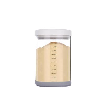 China Kitchen Sustainable Clear Containers Airtight Dry Food Jars Box Snack Cereal Box for sale