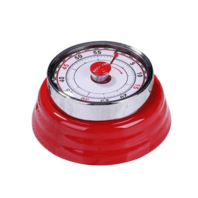 China Viable Magnetic Mechanical Kitchen Timer Countdown Timer Stainless Steel Large Alarm Home Baking Cooking Count for sale