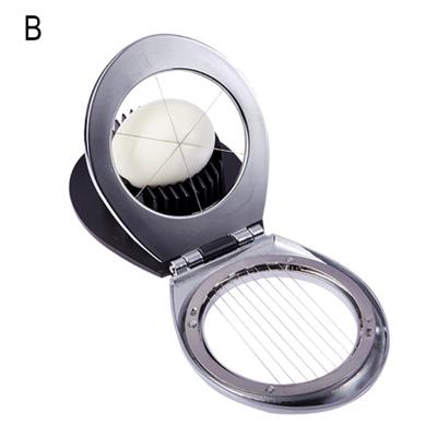 China Multi Viable Function Kitchen Instruments Metal Egg Cutter Kitchen Accessories Fruit Vegetable Tools Stainless Steel Egg Cutter for sale