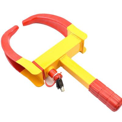 China YH9135 Steel Car Truck Anti Theft Towing Tire Claw Clamp Truss Wheel Lock for sale