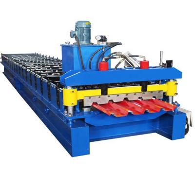 China High Precision Galvanized PPGI Steel Trapezoidal Metal Roofing Sheet Roll Forming Machine for sale