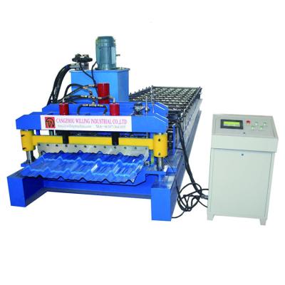 China Popular Hotels Africa Market Step Tile Roll Forming Machine for sale