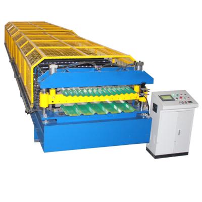 China Hotels Double Layer Roll Forming Machine IBR Corrugated Sheet Panel Roof Making Machine For Philippines for sale