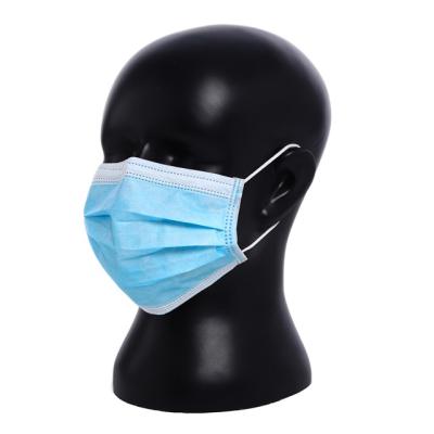 China Blue Waterproof Disposable Dust Proof Disposable Face Mask China Factory Medical Cover Device Mask Face for sale