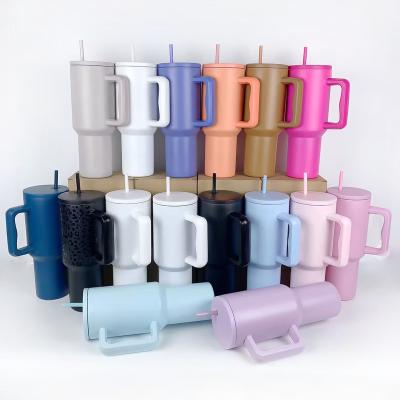 China American Style H3.0 Hot 40oz Tumbler with Handle and Straw Slim Tumbler for Party Car Quencher Tumbler for sale