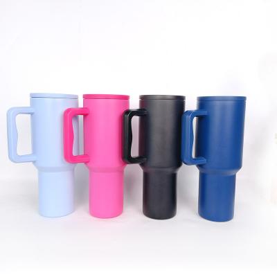 China American Style Summer Hot Sale 40oz Tumbler with Handle and straw Vacuum Cup for Party Slim Quencher Tumbler for sale