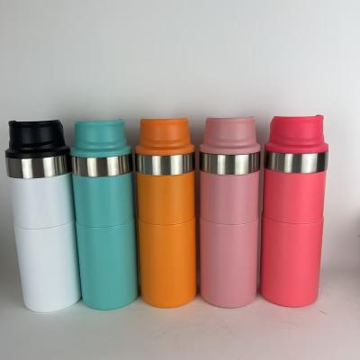 China American Style 510ml Stainless Steel Vacuum Bottle with Click Lid  Double-Wall Sports Bottle for Camping Cycling keep Hot and Cold for sale