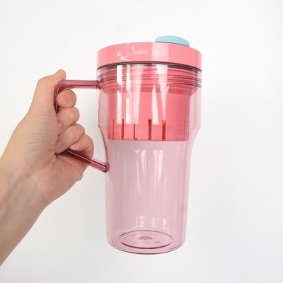 China American Style Hot Selling New 20oz 40oz Plastic Tumbler Adventure Quencher Tumbler With Handle And Straw for Fruit Tea and Coffee for sale