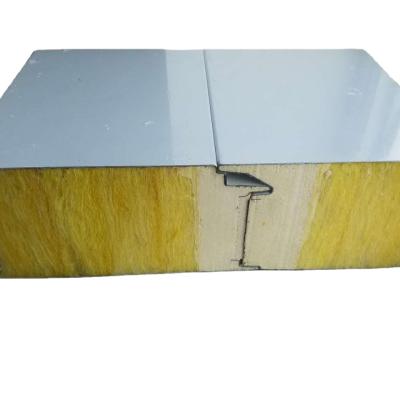 China New Composite Plate Noise Reduction Sound Absorbing Glass Wool Sandwich Board With PU Side Joint for sale