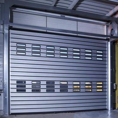 China New Plate Warehouse Composite Roller Garage Door Automatic Rolling Door Galvanized Steel Rolling Door for sale