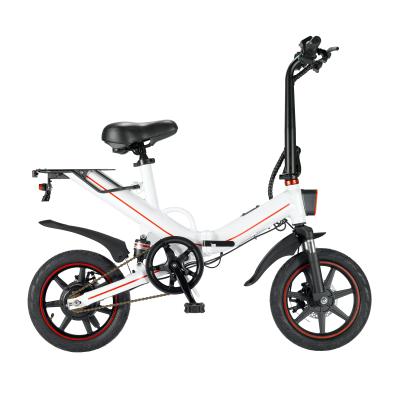 China Super Aluminum Alloy 14 Inch V5 With App Long Range 50km Electric Bicycle Off Road Portable Electric Bike for sale