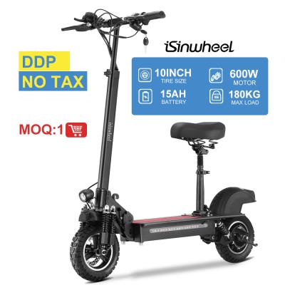 China iSinwheelIX5/E 600W Motor Power 15ah Battery DDP New Arrival Unisex Eu Warehouse 10' Folding Electric Scooter for sale