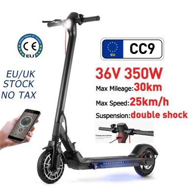 China EU Pro Dual Disc Brake CC9 Scooter 350W Kickscooter Unisex Running Original Smart Electric Scooter Skateboard for sale