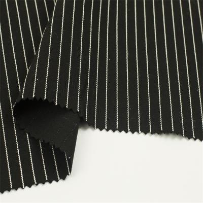 China Stretch Sunplustex yarn dyed viscous/nylon bengaline stripe high elastic fabric for pant gaiters and dresses for sale