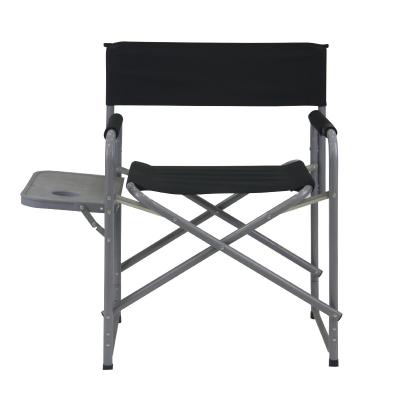 China Factory New Modern Design Folding Logo-printing High Quality Aluminum Manager Chair With Side Table for sale