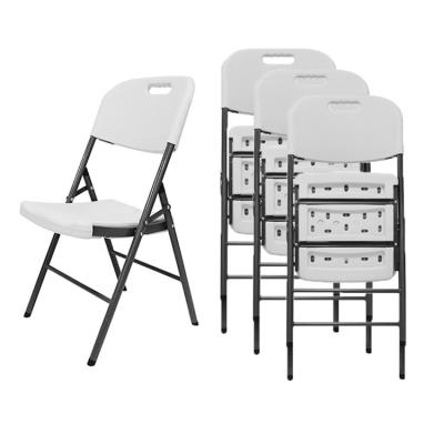 China Wholesale Modern Commerical Hotel Dining Folding Chairs Folding Chairs Outdoor White Plastic Plastic for sale