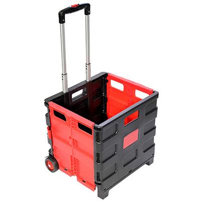 China Folding Folding Shopping Cart Smart Tote Wheels Transporting Items Utility Cart for sale