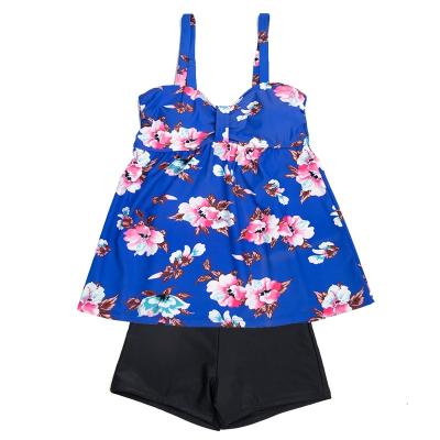 China Flora printed swimsuit with breathable elegant charm. hot sale fashion two piece swimsuit for sale