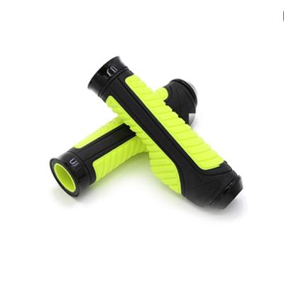 China Dual Grip Lockable Rubber Grip Lock Bar End Cover Grips Anti-Slip Shock-absorb Bicycle MTB Handlebar Cycle Grip for sale