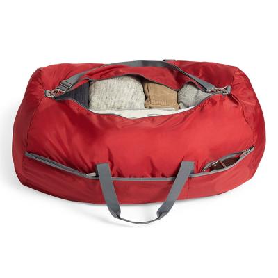 China Military Long Rolling Durable Folding Duffel Bag Luxury Overnight Waterproof Designer Red for sale