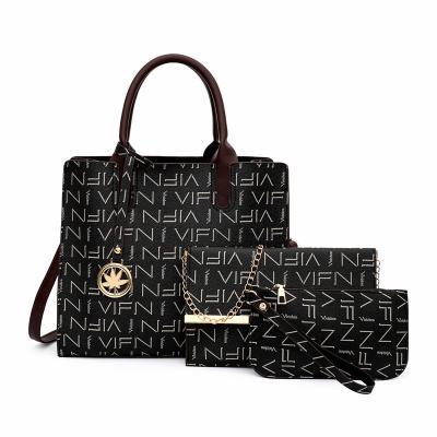 China Newest Lady Bride Tote Bag Fashion 3pcs Set Luggage Women Tote Bags Handbags Pinch for sale