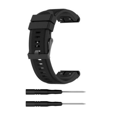 China With tool for Garmin Fenix ​​6X/fenix5X/fenix3 HR/D2 watch band, silicon accessory band for Fenix ​​/MK1 Descent for sale