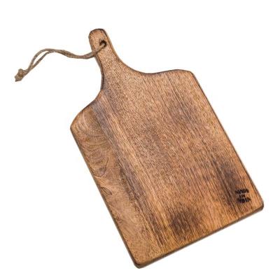 China Mango Serving Board Wood Cutting Board Viable Burnt Wooden Kitchen for sale