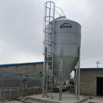 China Farms Poultry Feeding System 33.5T Chicken Feed Silo Price for sale