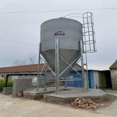 China Cultivate 2-30T HDP Small Feed Silo Chicken Farm Bin Silo For Sale for sale