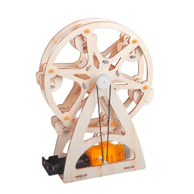 China Wood YQ Wood STEM toys Science Kit, DIY Engineering Ferris Wheel Toys , STEM Building 3D Wooden Puzzle Educational Gift for sale