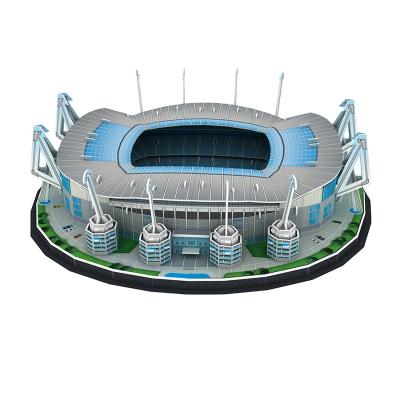 China DIY TOY YQ 118PCS 3D Puzzle Famous Architectures Stadium 3D Football Etihad Stadium Puzzle Kits for sale