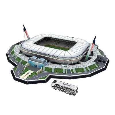 China DIY TOY YQ Children's DIY Assembled Toys Football Italy ACStadio Giuseppe Meazza Stadium Paper 3D Puzzles 113PCS for sale