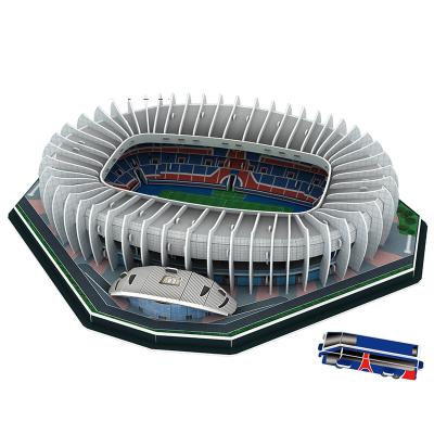 China DIY TOY YQ 3D Puzzle Custom Paper Jigsaw Diy Toy PARC DES PRINCES 123PCS Stadium 3d Puzzle for sale