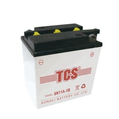 China Engine CHINA TCS Battery Dry Charged Battery For Motorcycle 6 Volt Lead Acid Battery Drop for sale