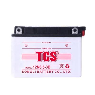 China Gtx6.5-bs Motorcycle Battery Auto Machine Dry Charge 12N6.5-3B Motorcycle Battery for sale