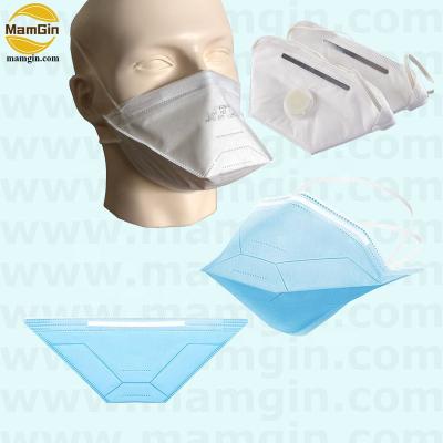 China PPE Full Auto Head Strap Duckbilled Mask Making Machine With Integrated Printing for sale