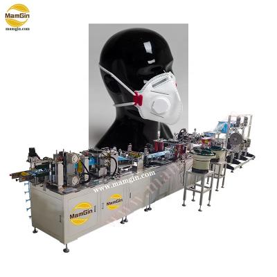 China PPE FFP3 N99 KN99 Adjustable Loop Flat Fold Respirator Mask Making Machine with High BFE and Low Leakage for sale